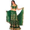 Ghagra Choli With Golden Embroidery