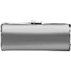 Leather Clutch Bag In Silver And Gold Colour