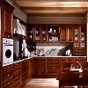 Modular Kitchen With Bass Wood Door Frame