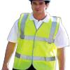 Hazard Protection 2 Band And Brace Hi Vis Yellow Waistcoat Clothing