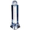 Crystal Column Award With Crystal Base