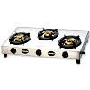 Three Burner Cooking Gas Stoves Triangular Model Without Cover