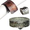 Antique Napkin Ring In Metal Finish