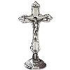 Solid Brass Nickel Plated Crucifix