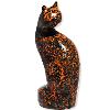 Rust Patina Finish Cat Urn