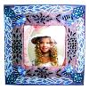 Wooden Photo Frame With Multi-coloured Embellishments