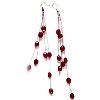 Crystal Bead Hanging Earrings