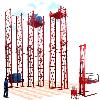 Double Mast Type Goods Lift Wall Mounted Stacker