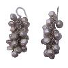 White Pearl Studded Silver Earring