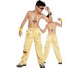 Yellow Shaded Boys Cotton Jeans