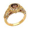 Diamond Ring with 0.95 Caret Cocoa Coloured Diamond