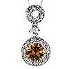 Drop Diamond Pendant with 1.35 Caret Cocoa Coloured Diamond