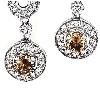 1 Caret Drop Diamond Earrings