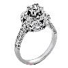 Engagement Ring with 2.00 Caret Round Cut Diamond