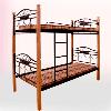 Bunk Bed with Wooden Post