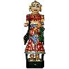 Wooden Painted Statue in Antique Finish