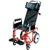 Folding Wheel Chair with Long Reclining Back