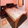 Wooden Single & Double Bed with Side Cabinet