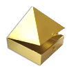 Pyramid Shaped Golden Finished Cash Box