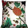 Crewel Embroidered Cushion Cover