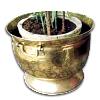 Brass Finished Designer Copper Planter