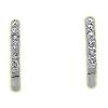 14 Kt White Gold Round Diamond Earrings