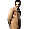 Dusty Brown Shirt Collar Sherwani