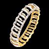 18 kt Gold Bangle in Diamond Studded Design