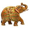 Wood Made Painted Elephant