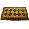 Designer Rectangular Shaped Fibre Inlaid Mat