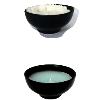 White Aromatic Candle in Black Coloured Bowl