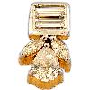 Choki Baguets & Panna Weight Diamond Gold Pendent