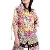 Fashionable Multi-Coloured Tunic Top