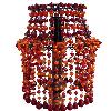 Chandelier Red Glass Beaded Lamp Shade