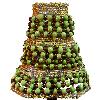 Chandelier Green Multi Beaded Lamp Shade