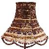 Brown Glass Beaded Designer Lamp Shade