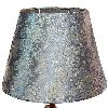 Oval Gold/ Grey Printed Lamp Shade