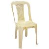 White Shaded Armless Chair