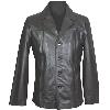 Black Leather Safari Jacket