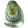 Silver Finished Lemon Topaz Assorted Design Ring