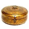 Handcrafted Round Brass Box