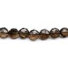 Smokey Quartz Faceted Coin Bead