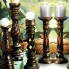 Decorative Wooden Candle Holder