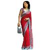 Hand Embroidered Georgette Saree