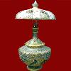 Gold Worked Marble Lamp