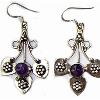 Amethyst Studded Designer Earring