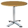 Collapsible Table with Round Shaped Wooden Top