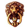 Lion Designed Brass Door Knocker