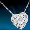 Diamond Studded Heart Shaped Designer Pendant