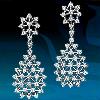 White Diamond Studded Designer Earrings